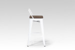 Tyce Counter Bar Chair - White  - 