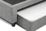 Jupiter Dual Function Bed Base - Double - Fusion Grey -