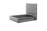 Skyler Dual Function Bed - Queen - Alaska Grey -