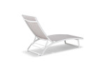 Alayna Pool Lounger - Grey and White -