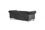 Lannfield 3 Seater Couch -  Velvet Charcoal -