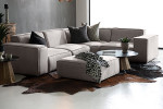 Jagger  Modular - Corner Couch With Ottoman - Taupe -