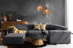 Jagger Modular - Corner Couch With Ottoman - Night Sky -