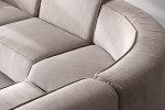 Jagger Modular - Grand Corner Couch with Ottoman - Taupe -